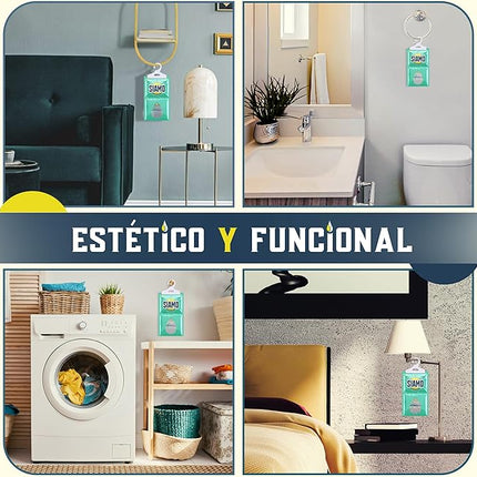 Pack de 5 Bolsas Antihumedad Colgantes – Deshumidificador sin Electricidad para Armarios y Autocaravanas