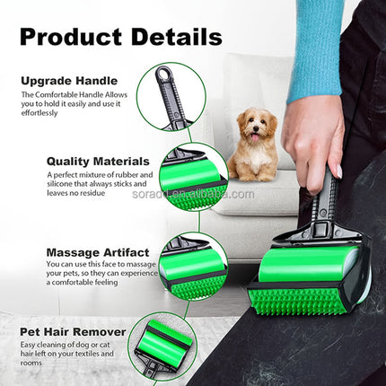 RemuevePelo Pro – Cepillo Quitapelusas Reutilizable para Mascotas (Perros y Gatos) | Elimina Pelo de Sofás, Ropa y Alfombras